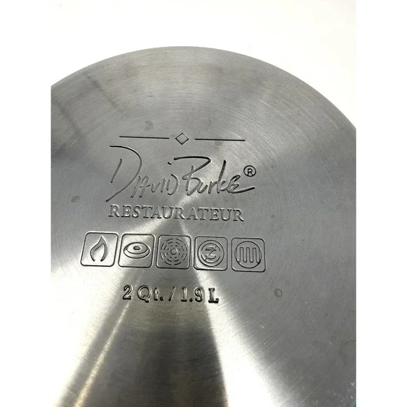 David Burke Restaurateur Splendor Series Stock Pot With Glass Lid 2 QT Cookware - Picture 7 of 10